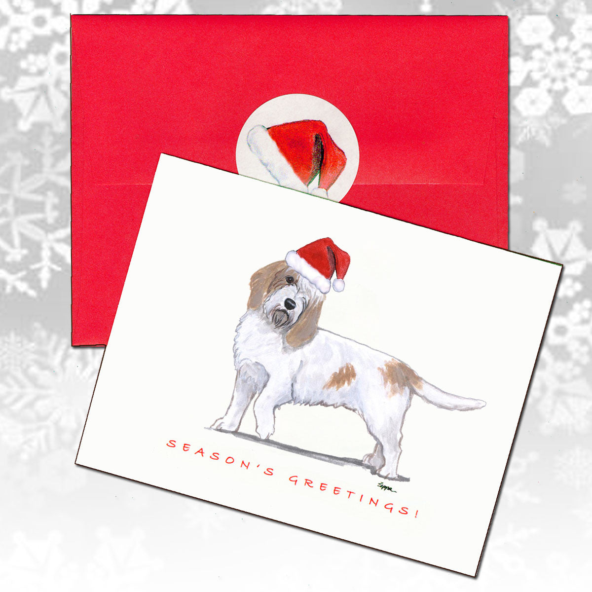Petite Basset Griffon Vendeen Christmas Cards