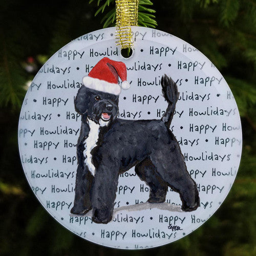 Portuguese Water Dog Christmas Ornaments