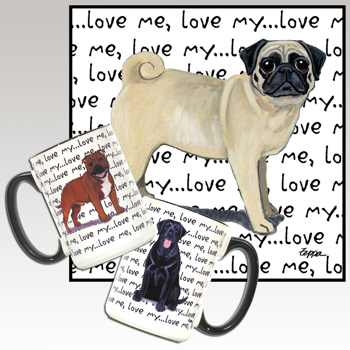 Pug Love Me Mug