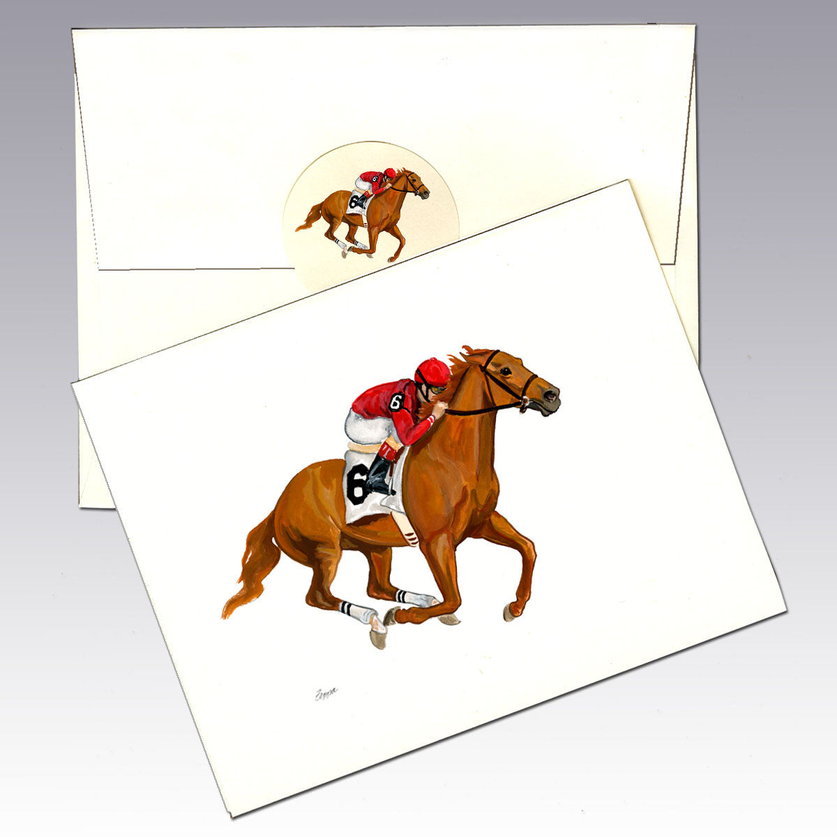 Race Horse Note Cards
