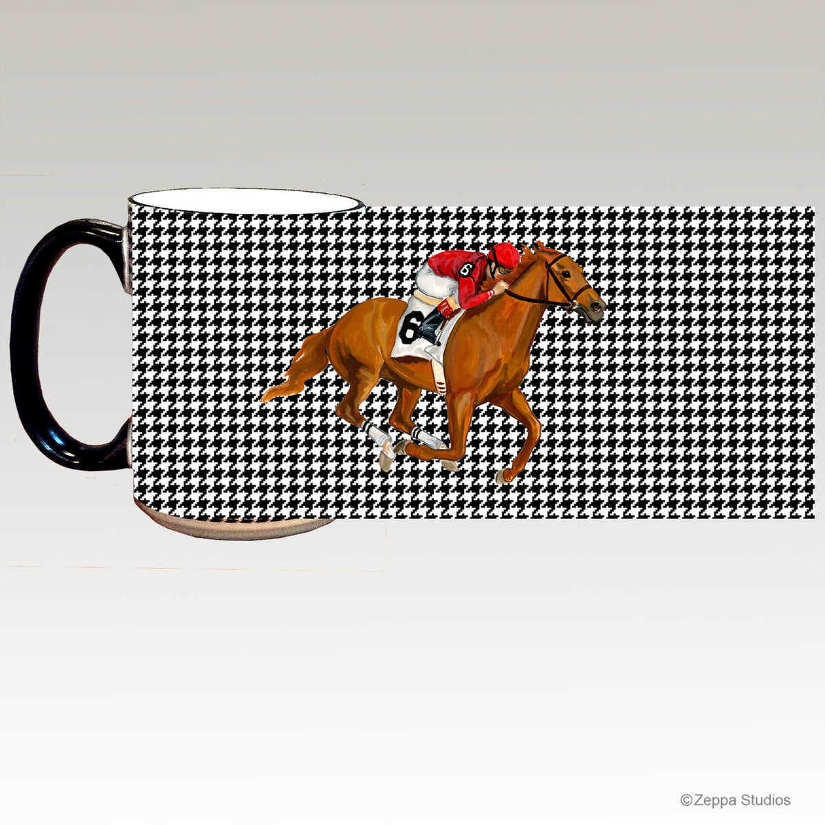 Race Horse  Houndzstooth Mug
