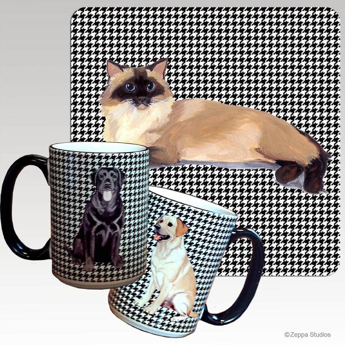 Rag Doll Cat Houndzstooth Mug