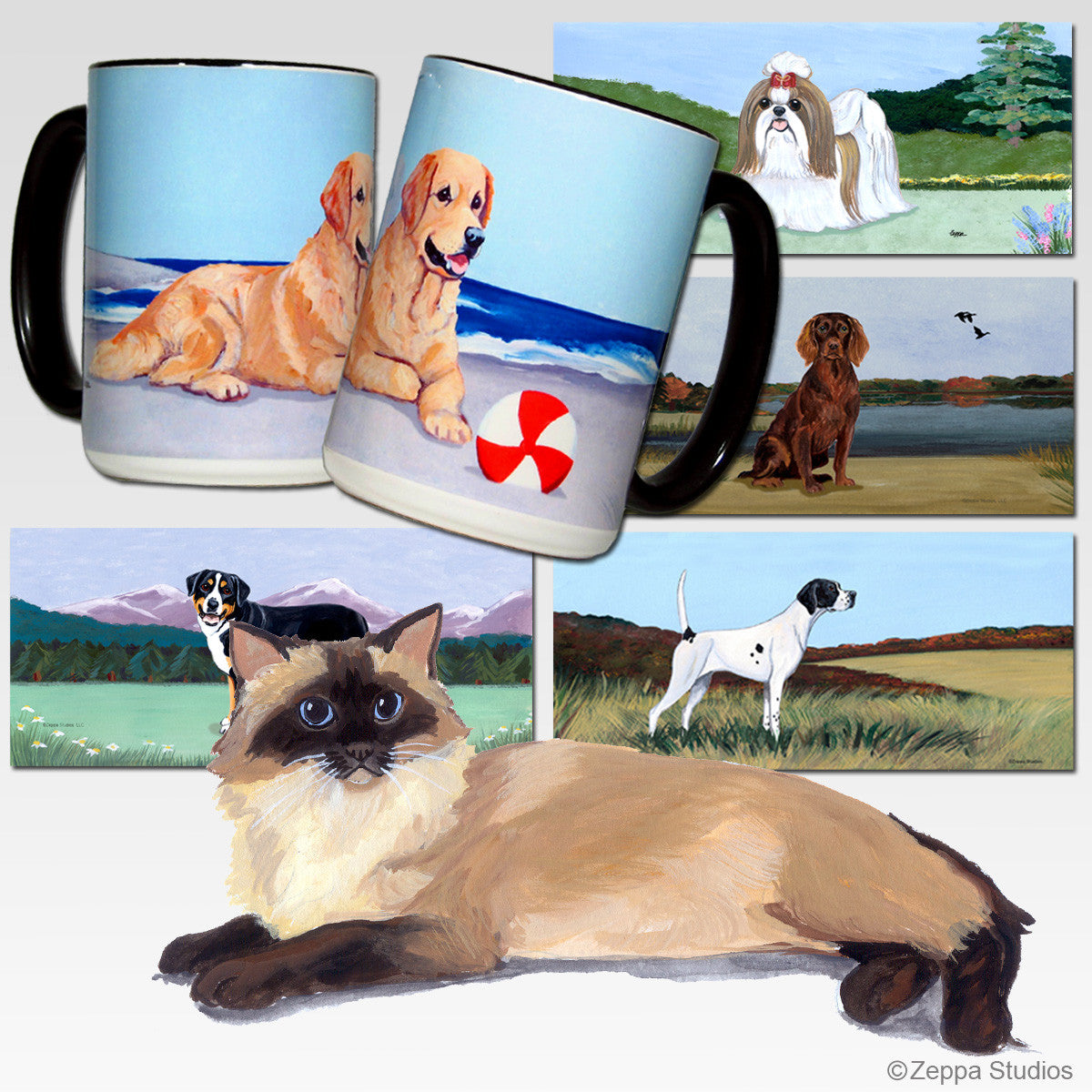 Rag Doll Cat Scenic Mug