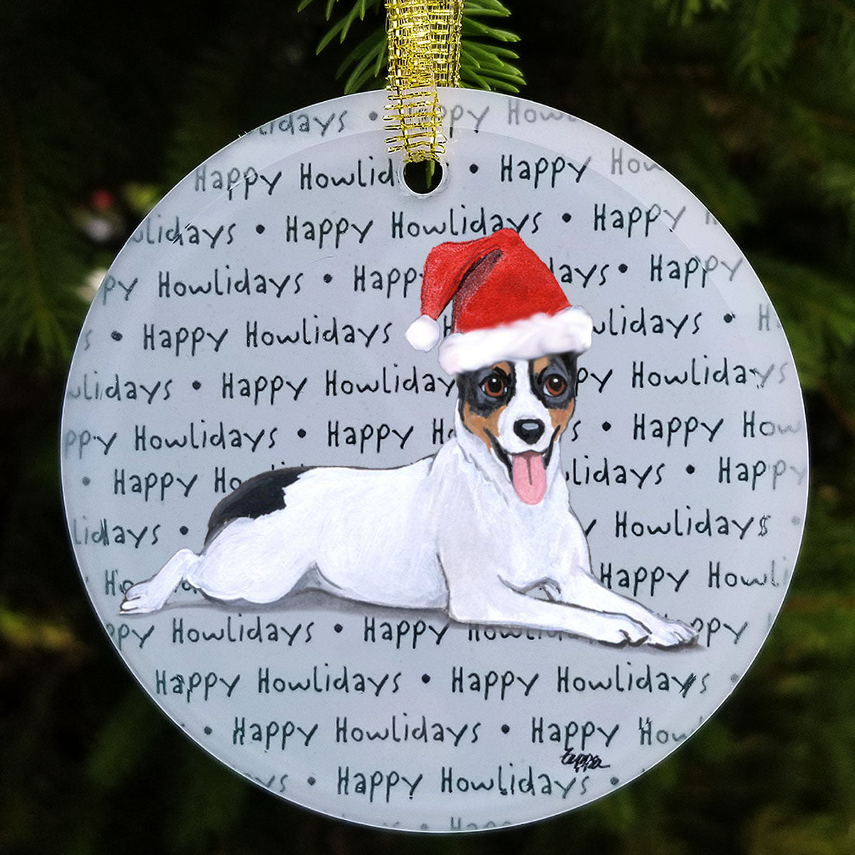 Rat Terrier Christmas Ornaments