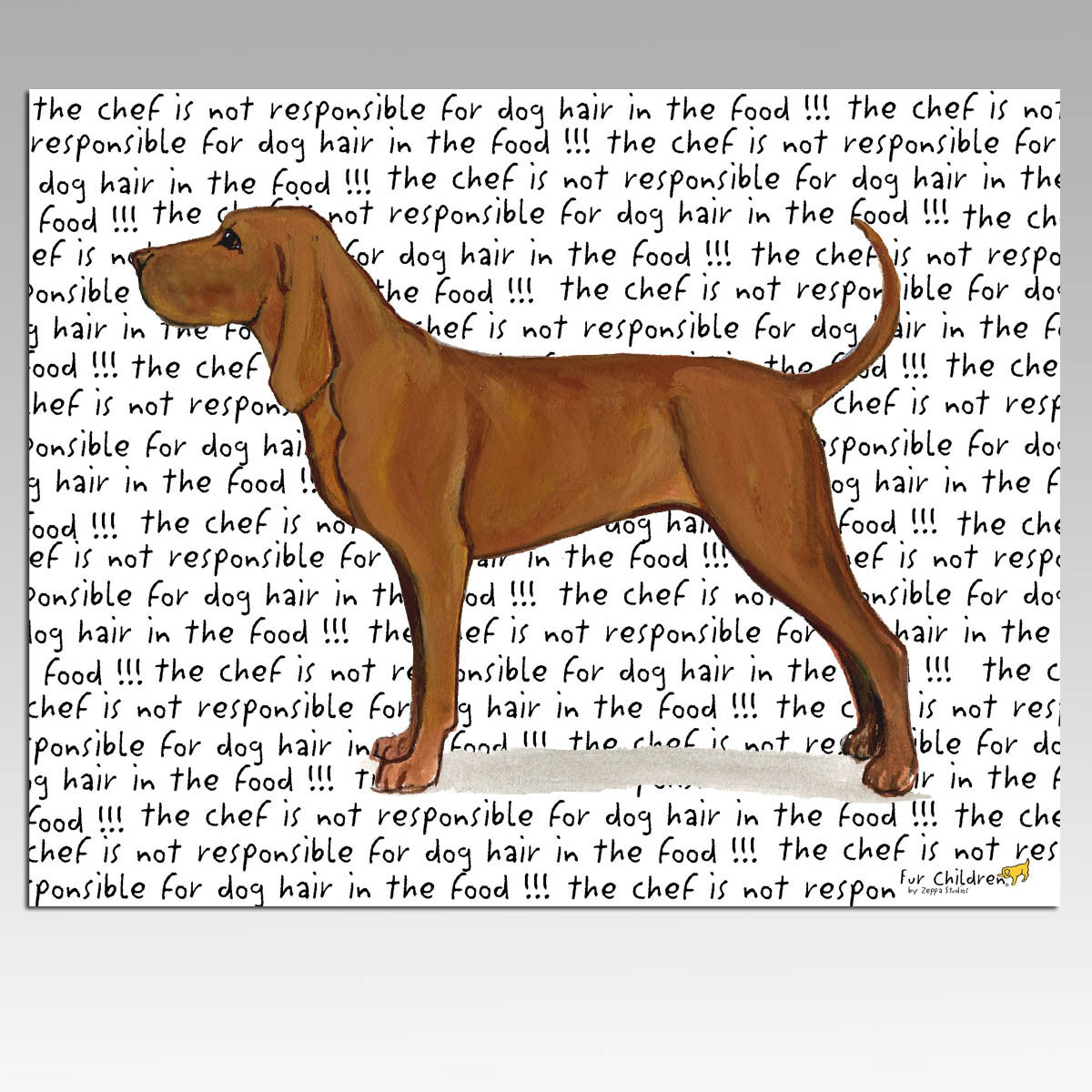 Redbone Coonhound Message Cutting Board - Rectangle
