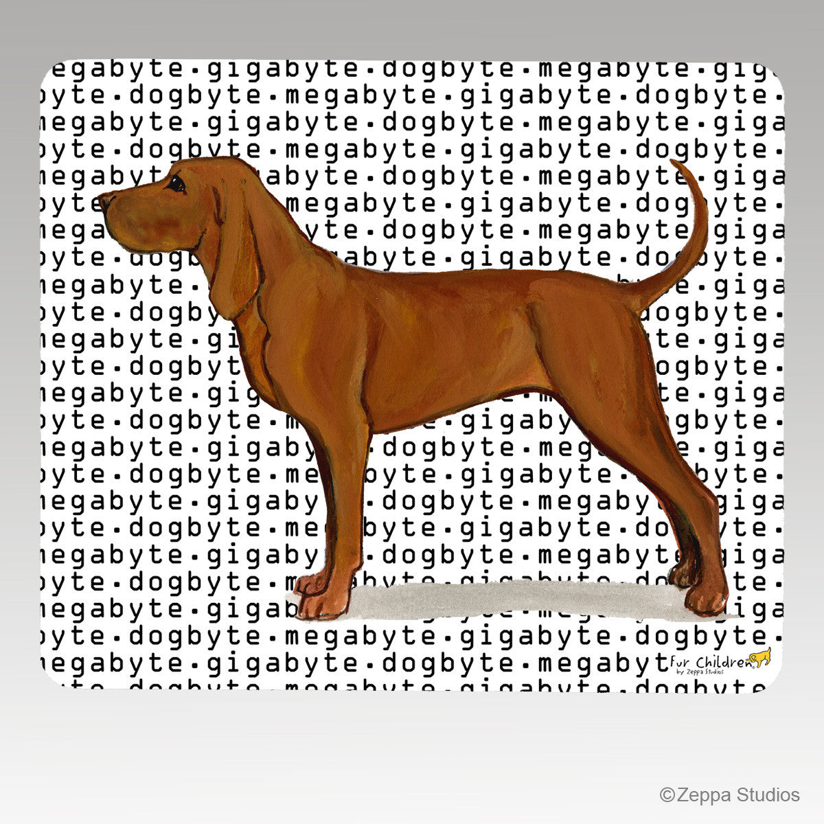 Redbone Coonhound Megabyte Mouse Pad - Rectangle