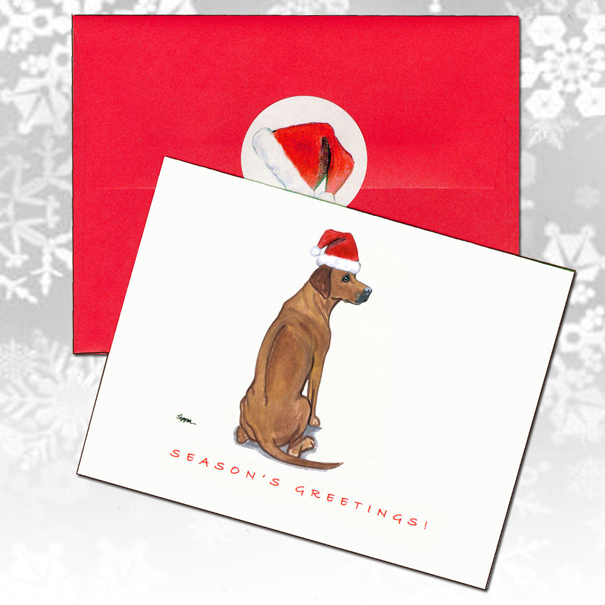 Rhodesian Ridgeback Christmas Cards – Zeppa Studios