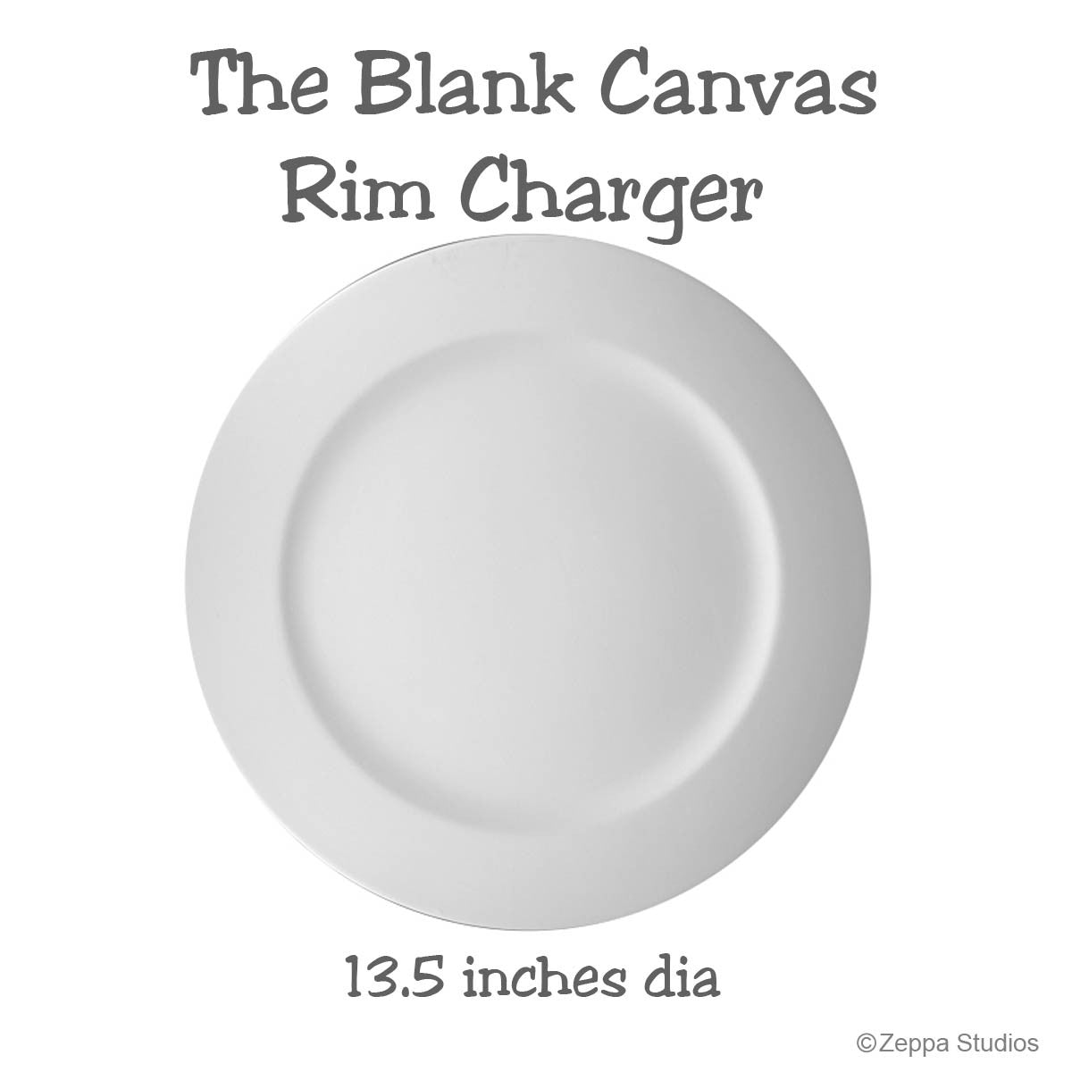 Blank Charger Plate