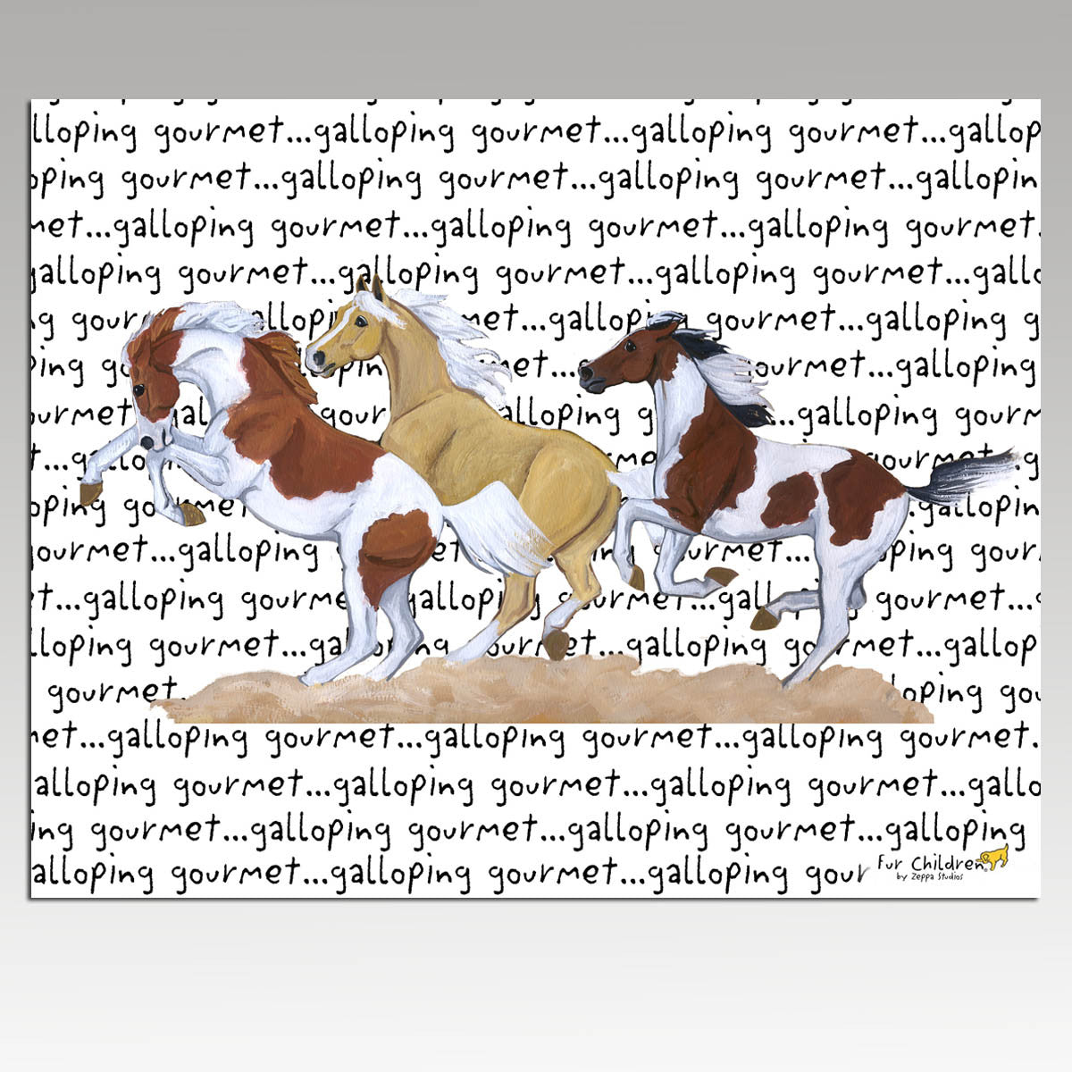 Wild Horses Message Cutting Board