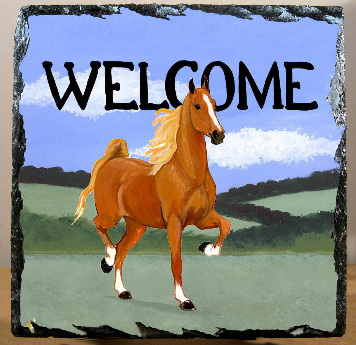 Saddlebred Horse Slate Signs