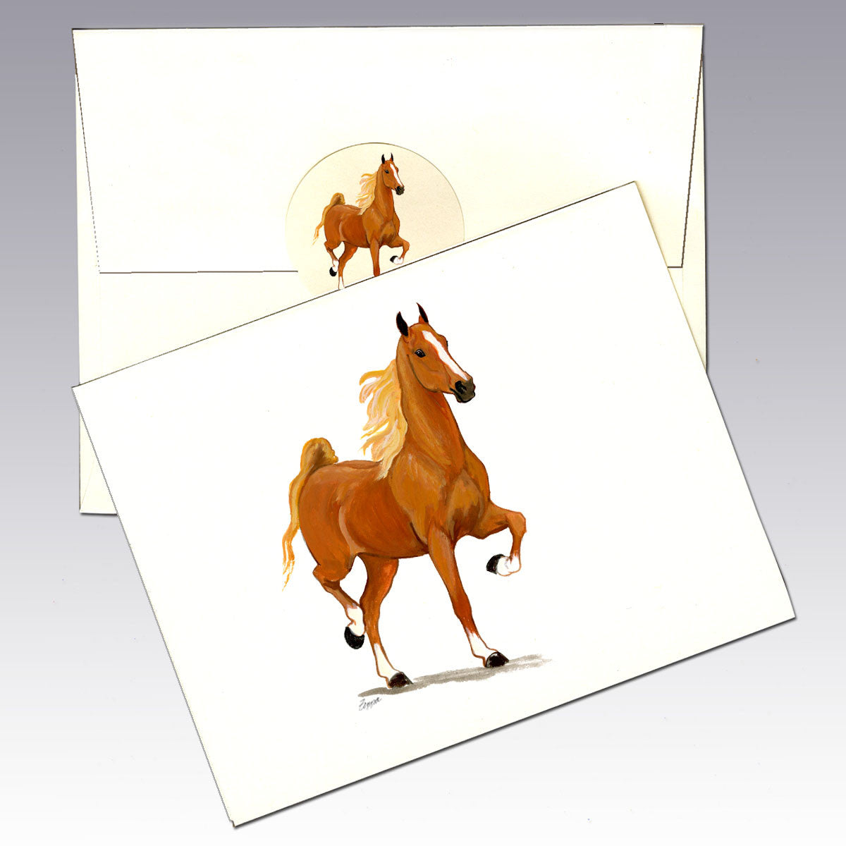 Saddlebred Horse Note Cards