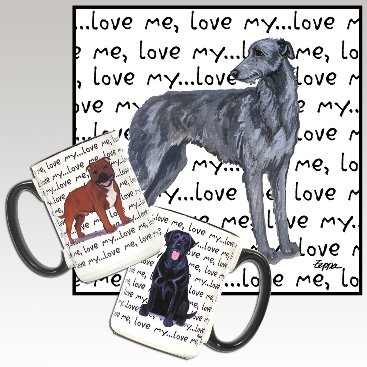 Scottish Deerhound Love Mug