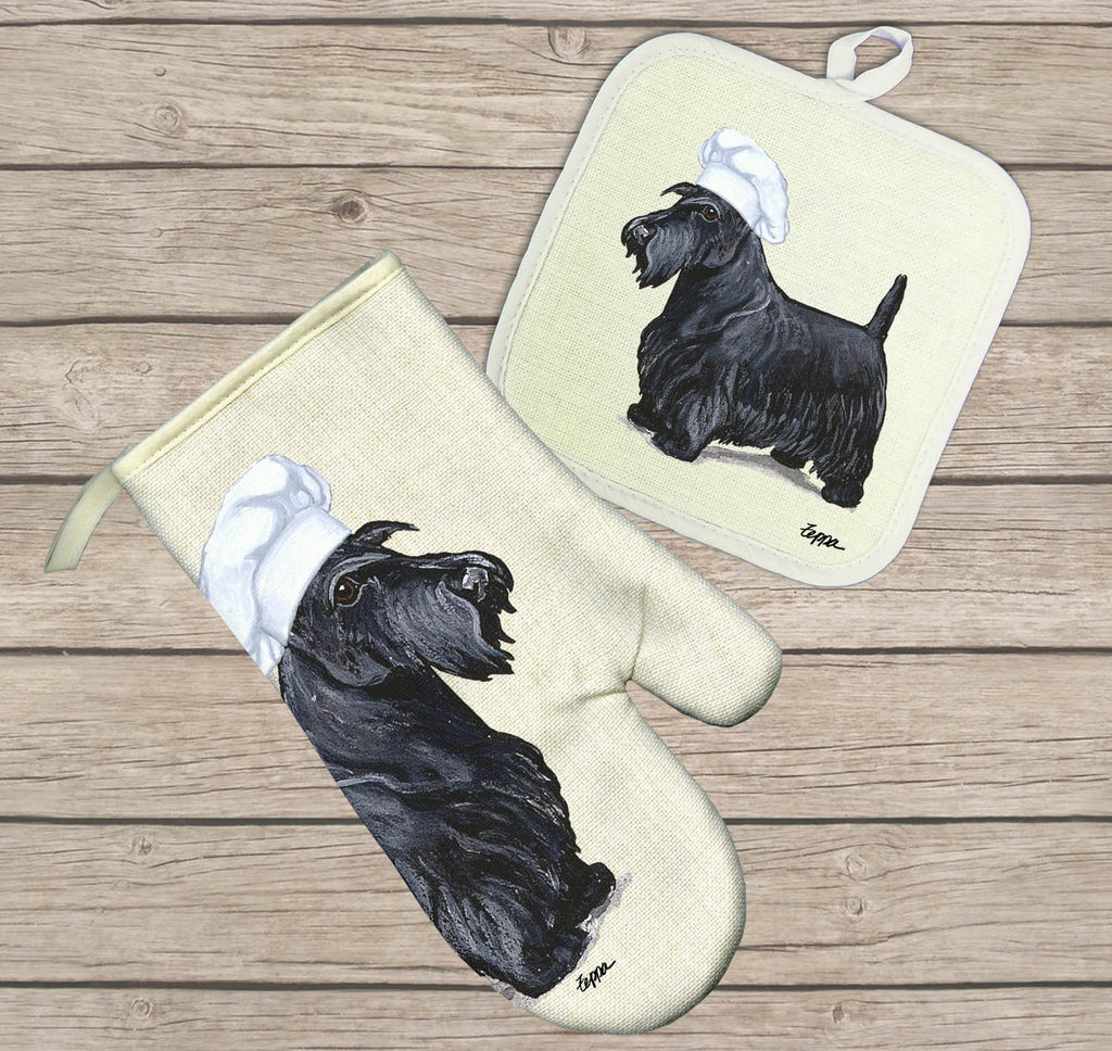 Brittany Oven Mitt and Pot Holder Set – Zeppa Studios