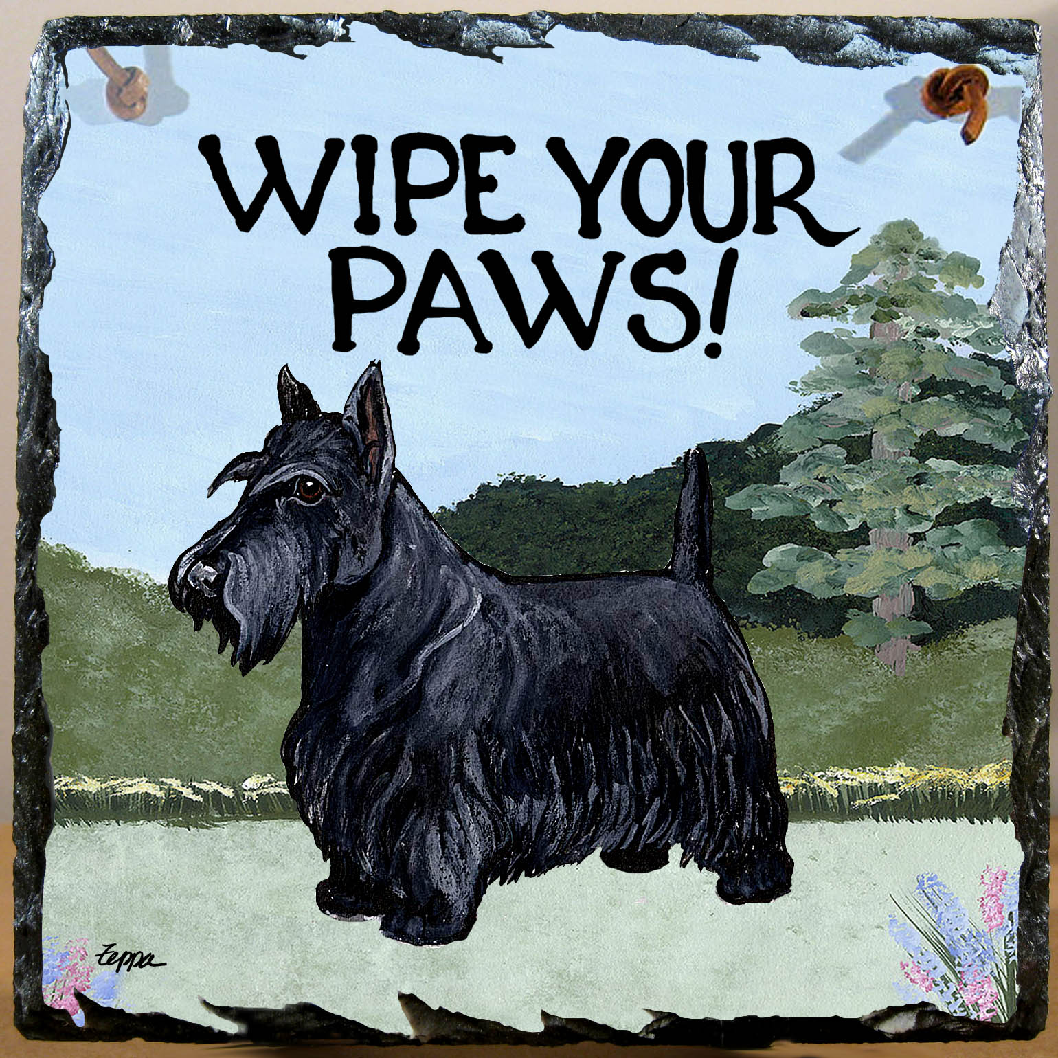 Scottish Terrier Slate Signs