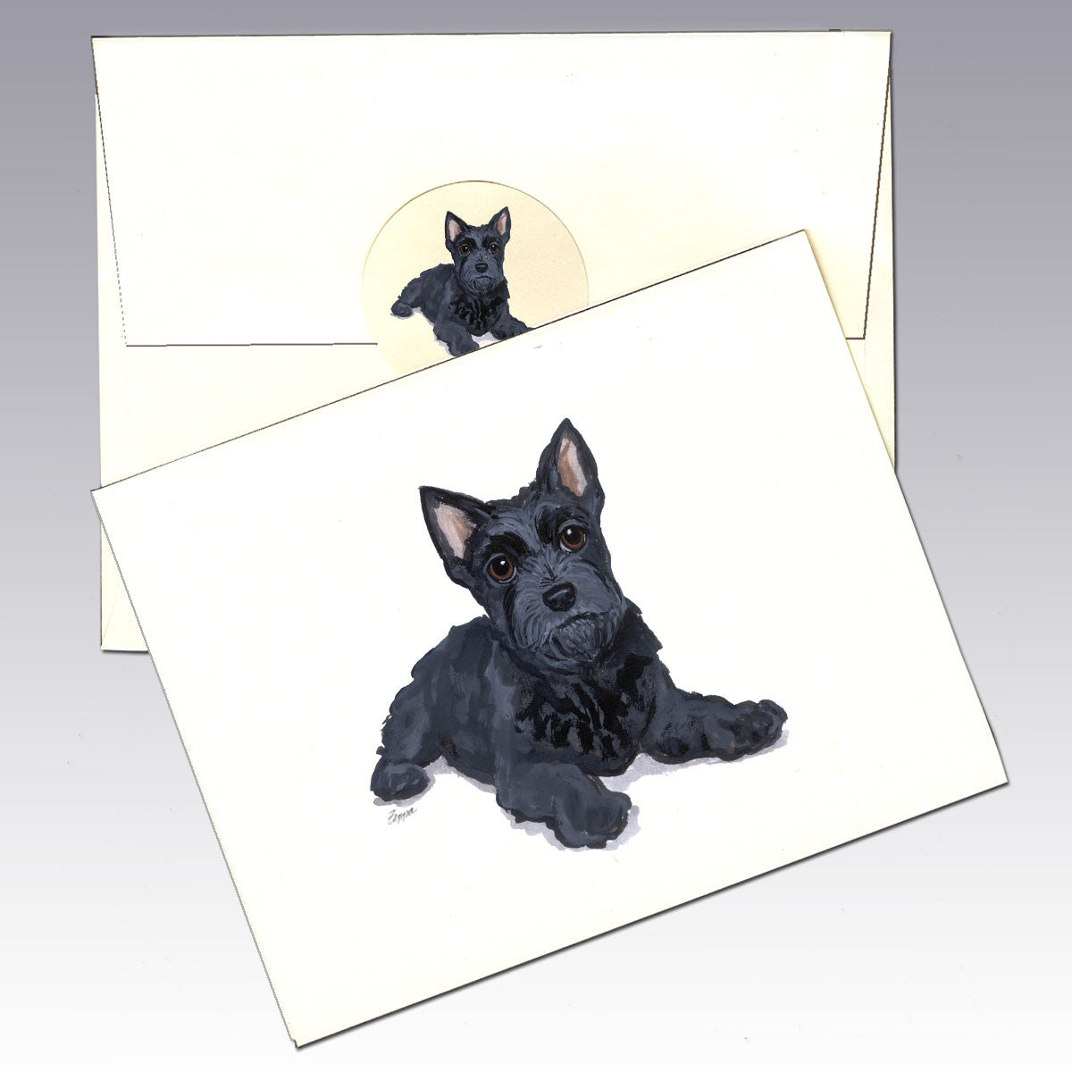 Scottish Terrier Puppy Note Cards