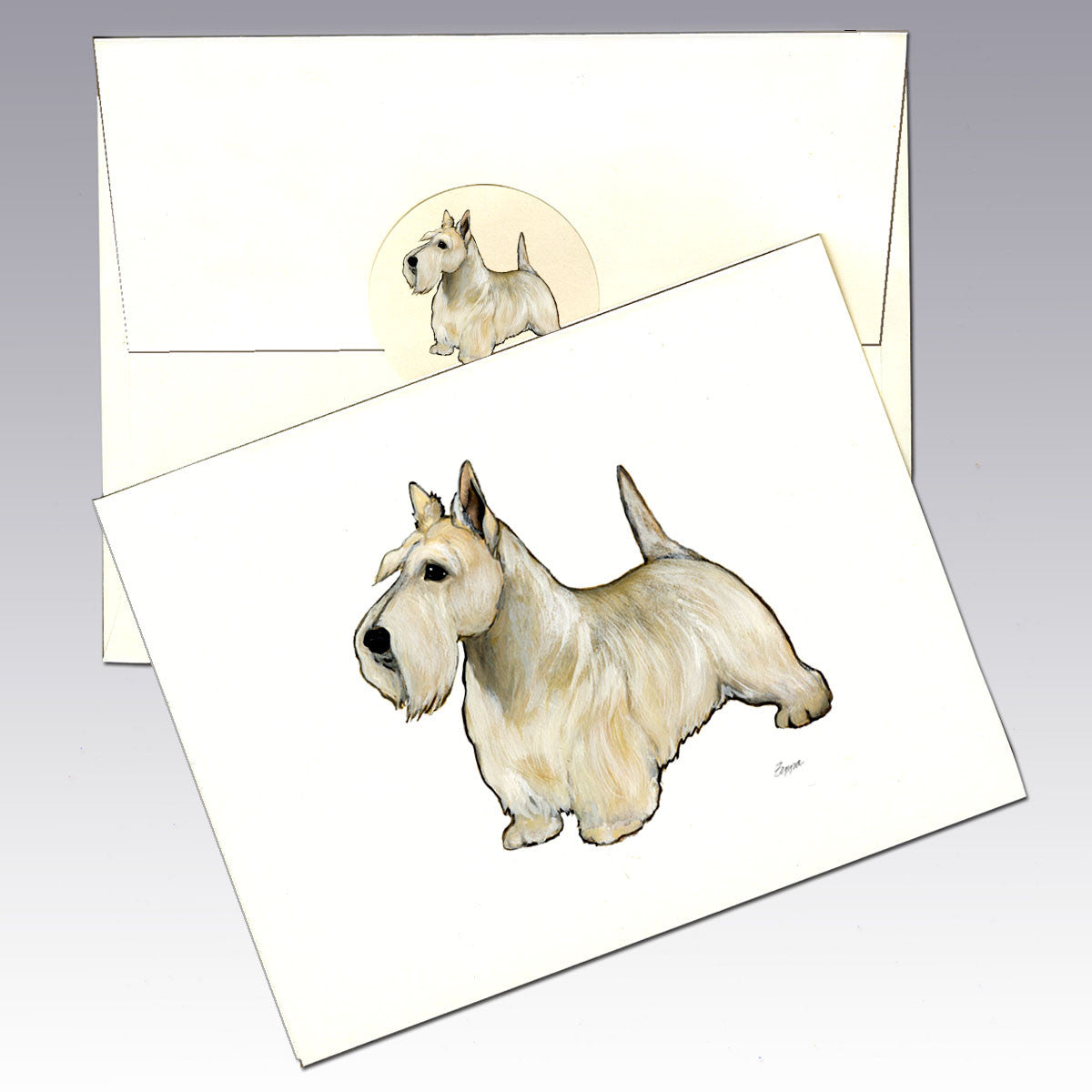 Scottish Terrier, Wheaten Note Cards
