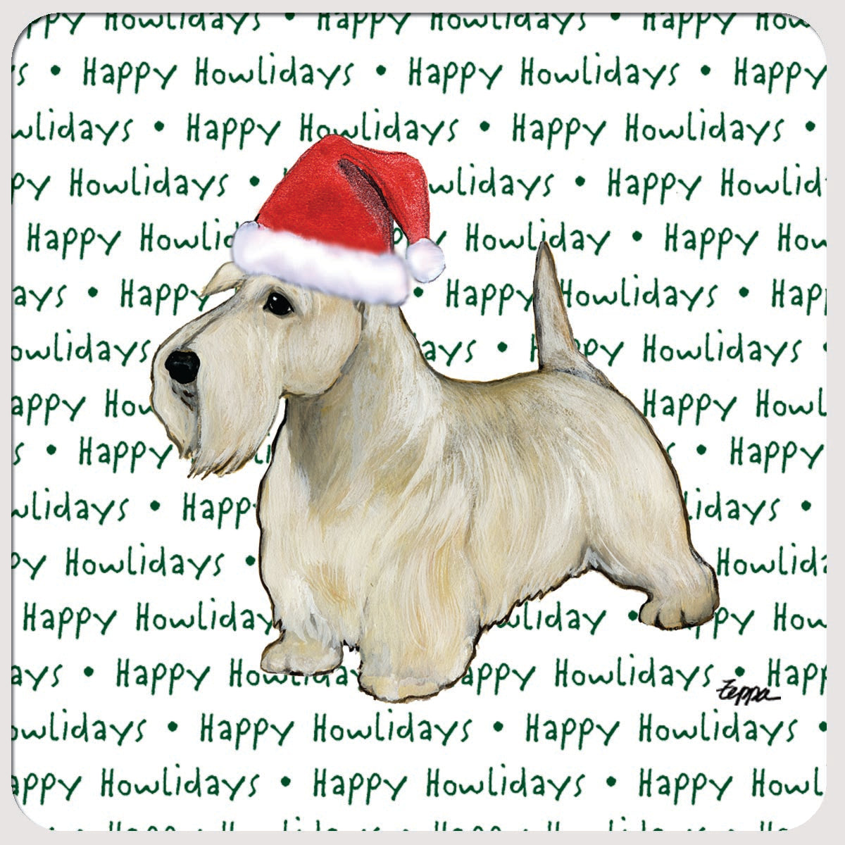 Scottish Terrier Christmas Coasters