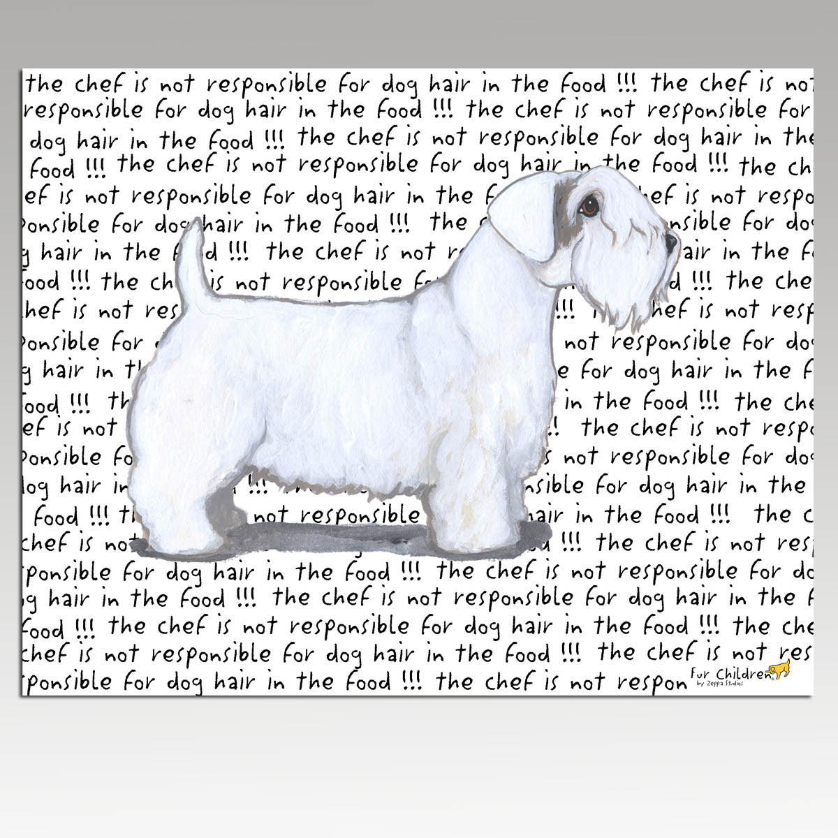 Sealyham Terrier Message Cutting Board - Rectangle