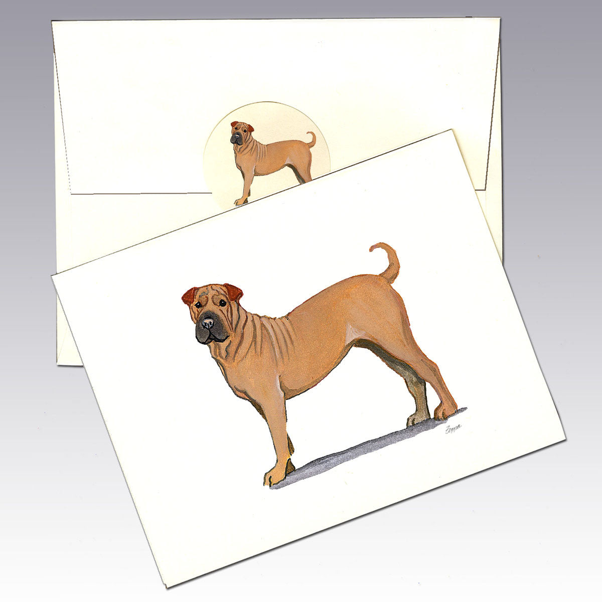 Sharpei Note Cards