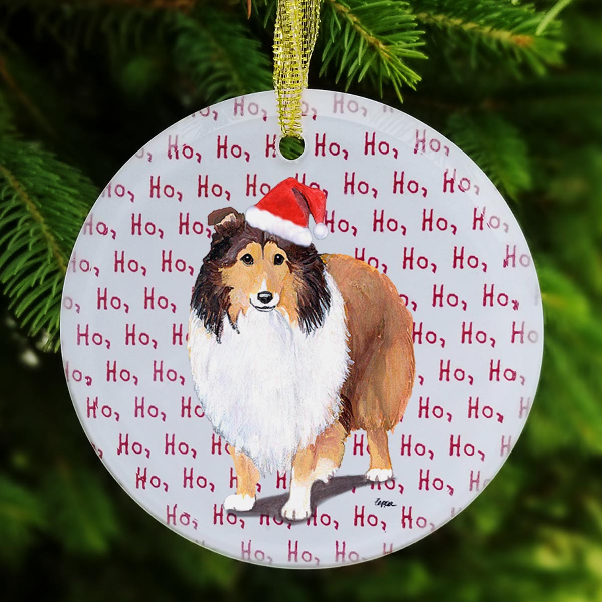 Shetland Sheepdog Christmas Ornaments