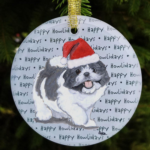 Shih Tzu Christmas Ornaments