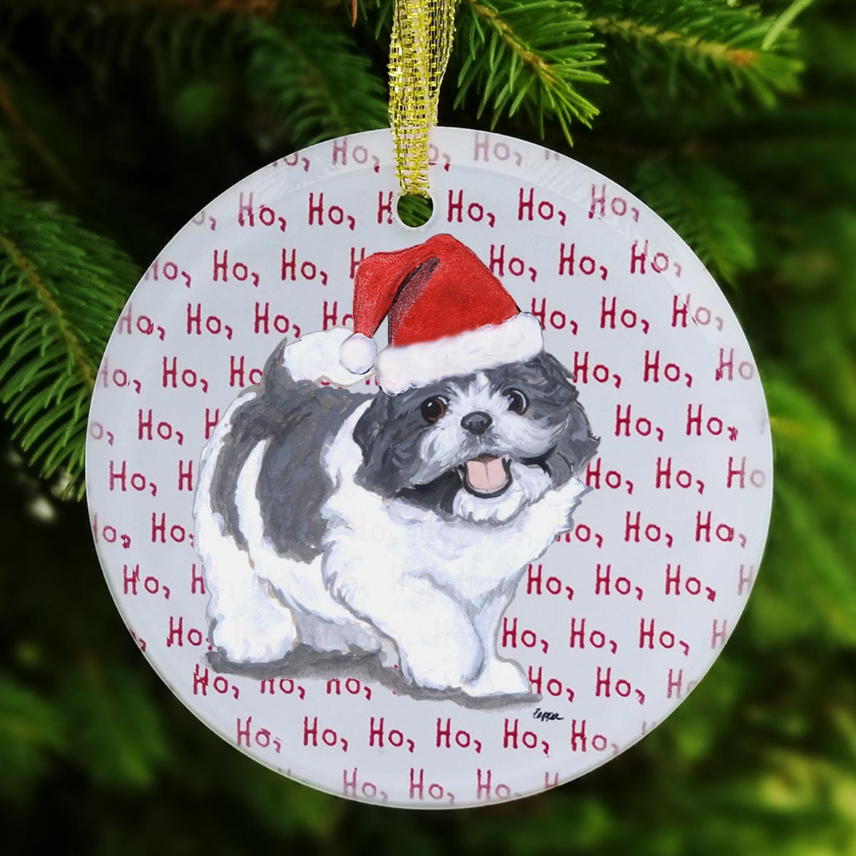 Shih Tzu Christmas Ornaments