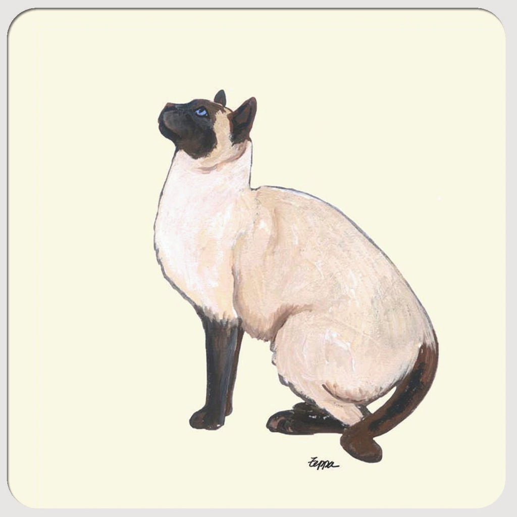Siamese Cat Beverage Coasters – Zeppa Studios
