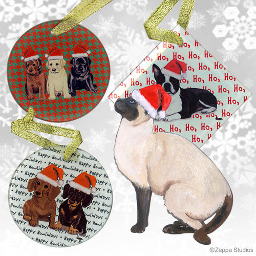 Siamese Cat Christmas Ornaments