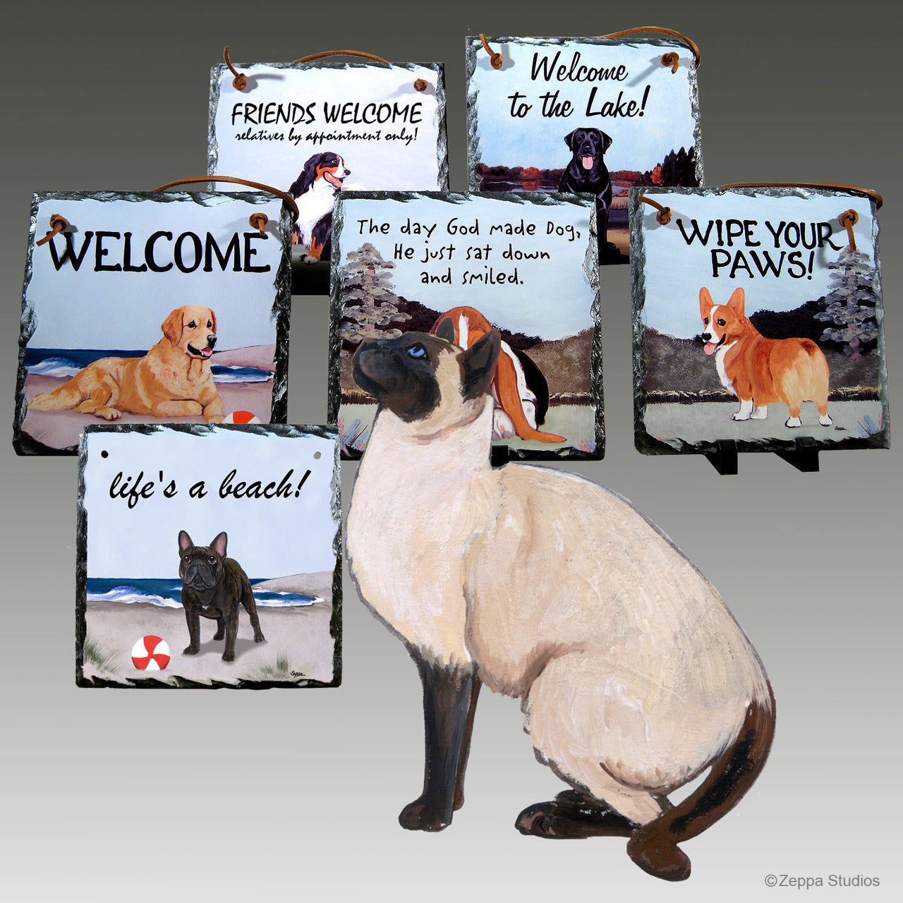Siamese Cat Slate Signs