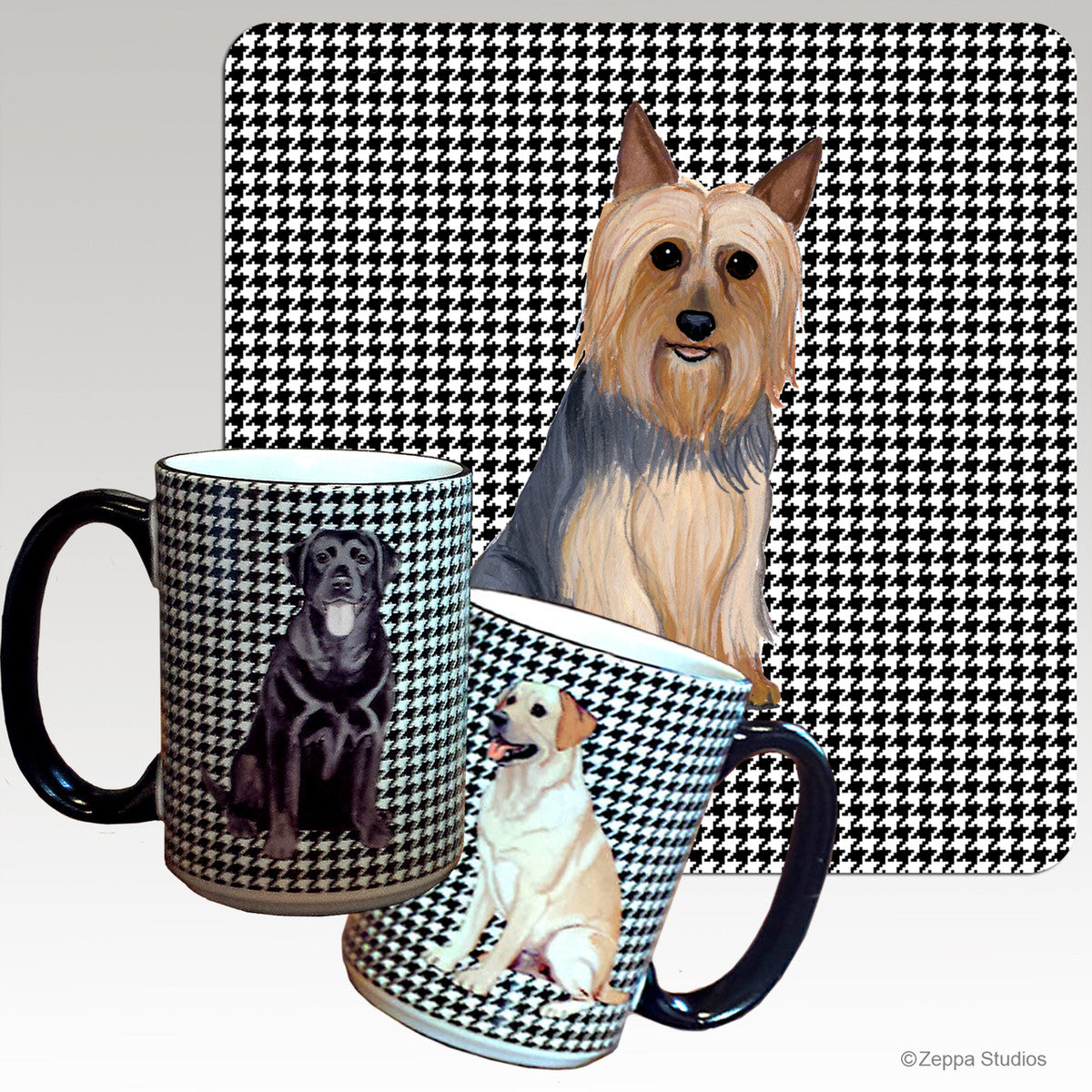 Silky Terrier Houndzstooth Mug