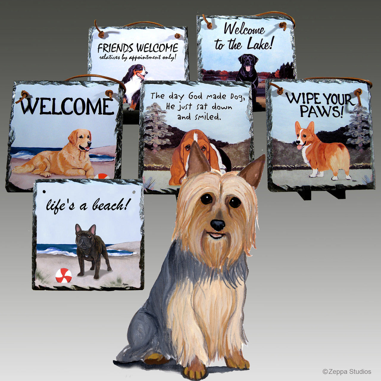 Silky Terrier Slate Signs