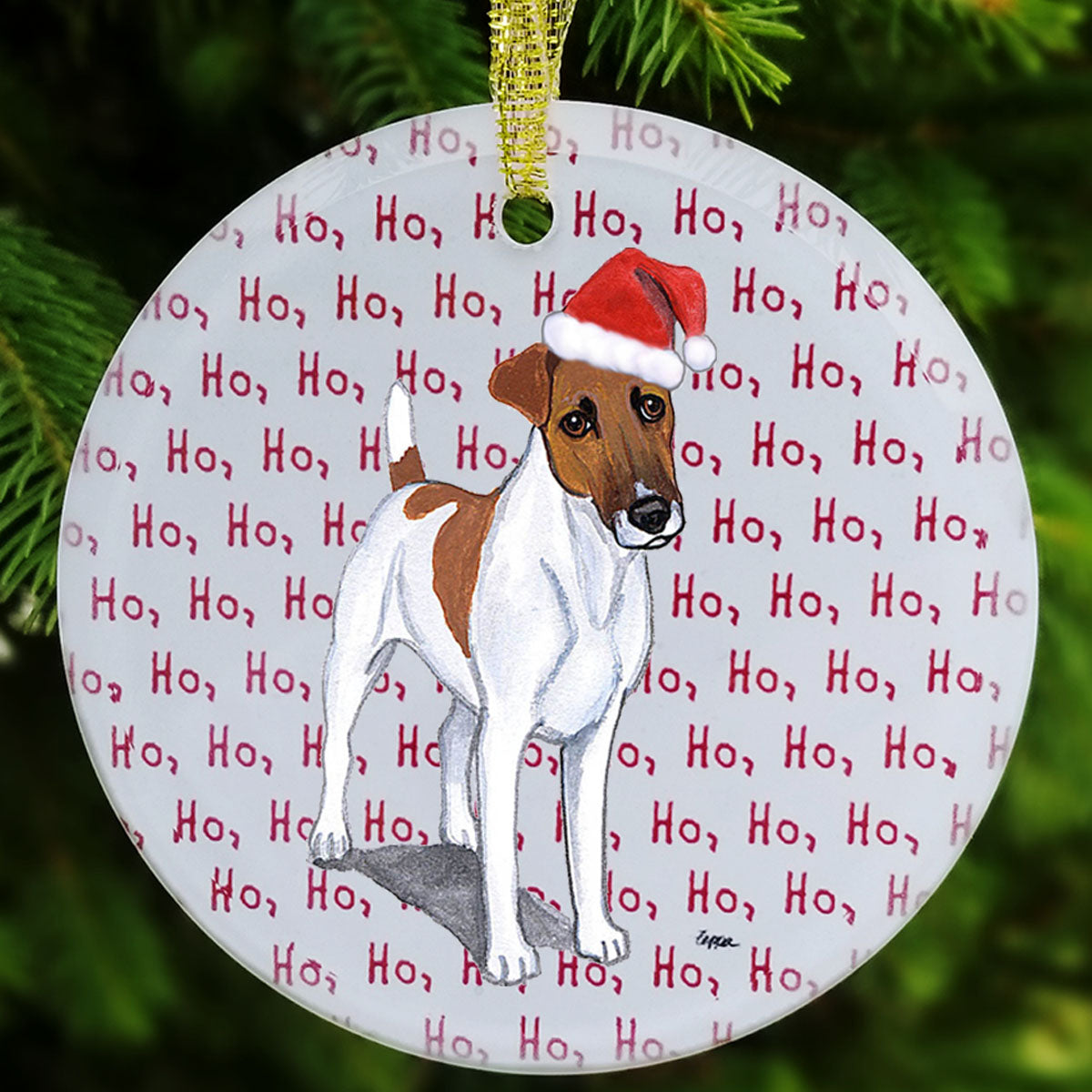 Smooth Fox Terrier Christmas Ornaments