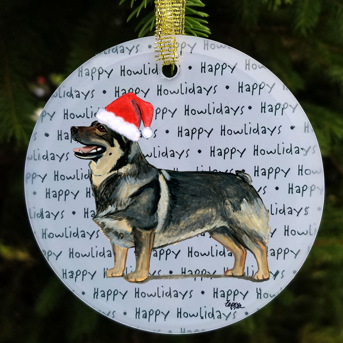 Swedish Vallhund Christmas Ornaments