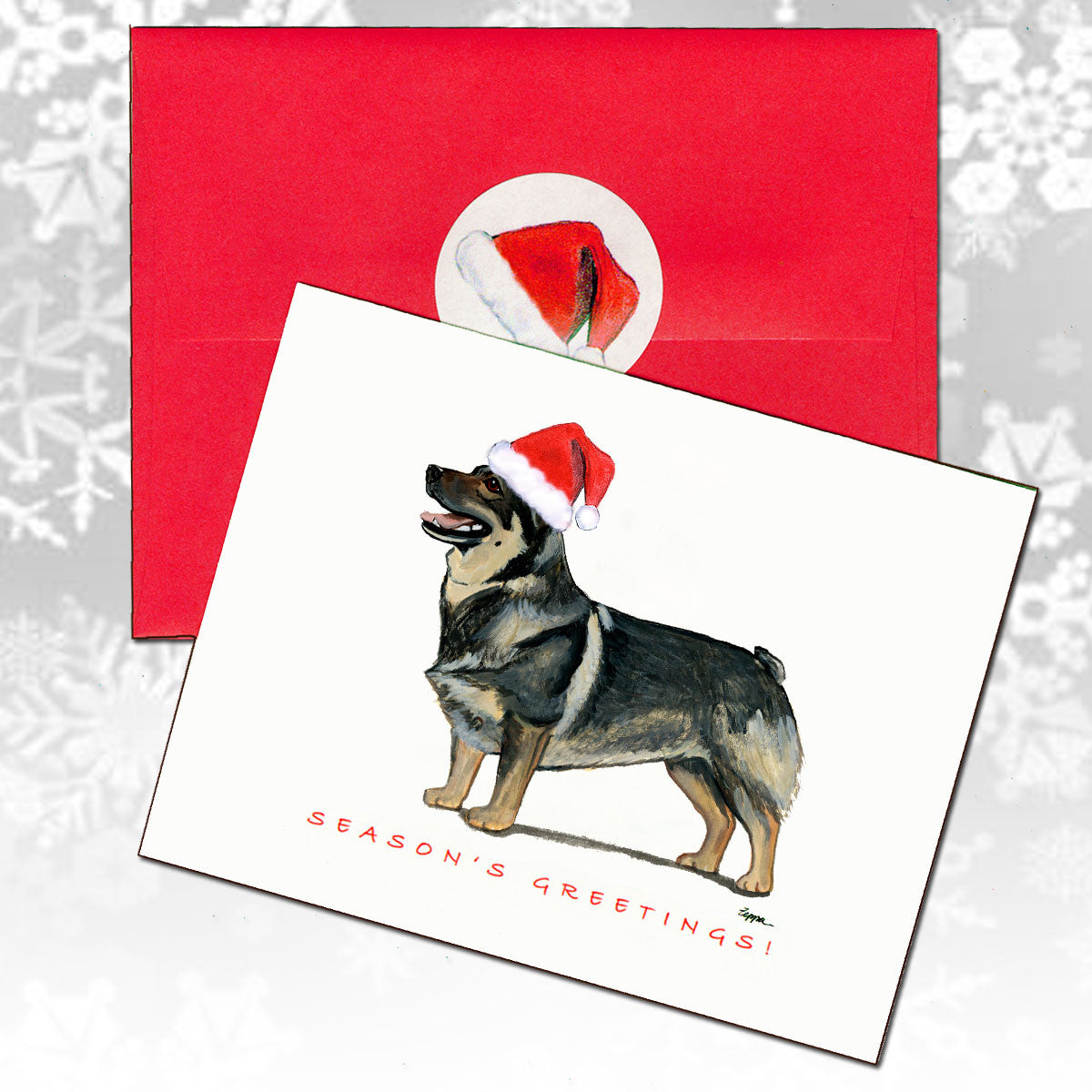 Swedish Valhund Christmas Cards