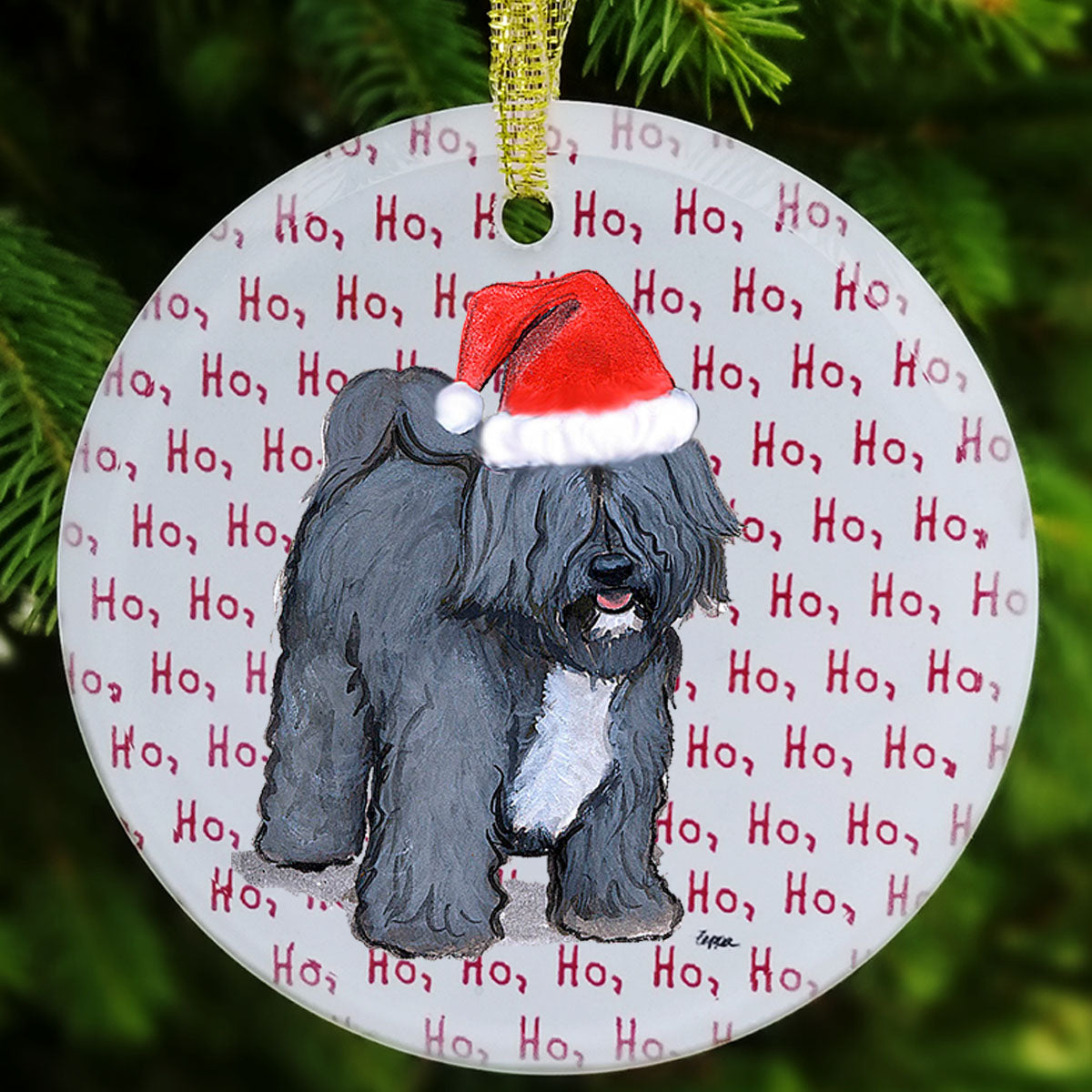 Tibetan Terrier Christmas Ornaments