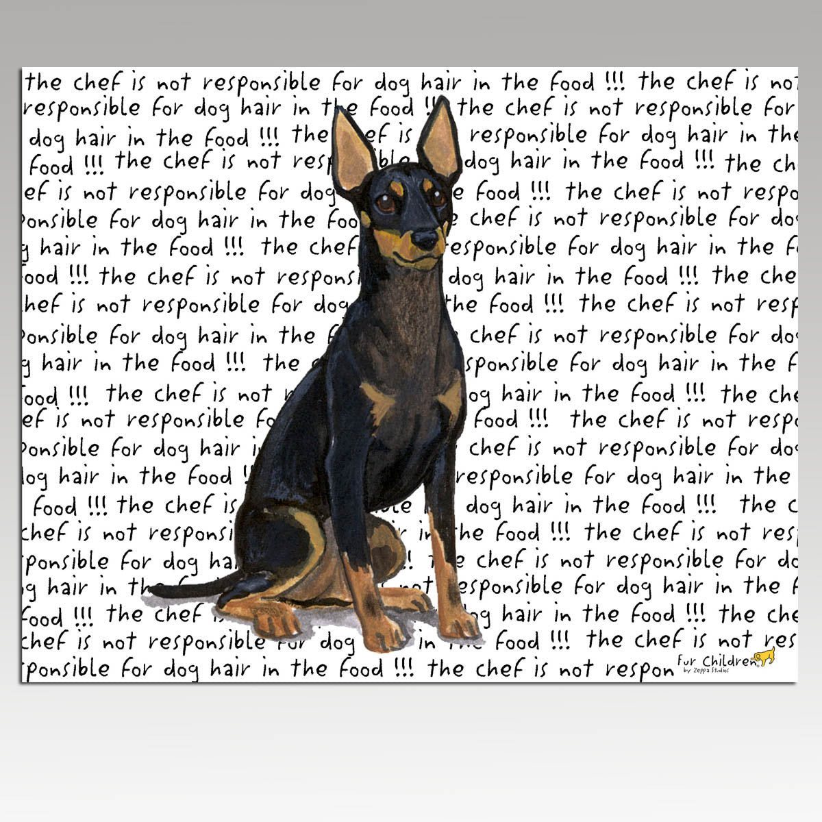 Toy Manchester Terrier Message Cutting Board - Rectangle