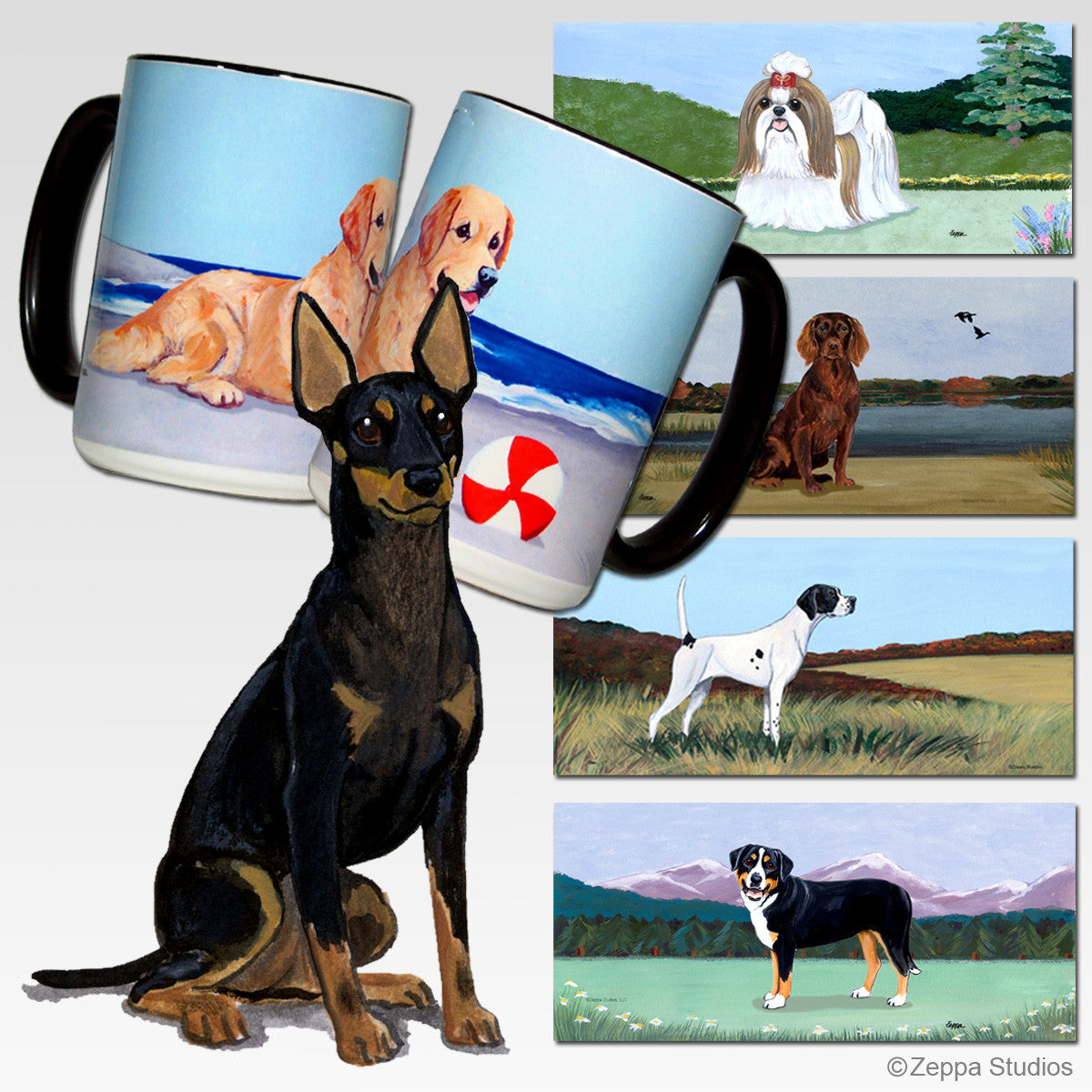 Toy Manchester Terrier Scenic Mug - Rectangle