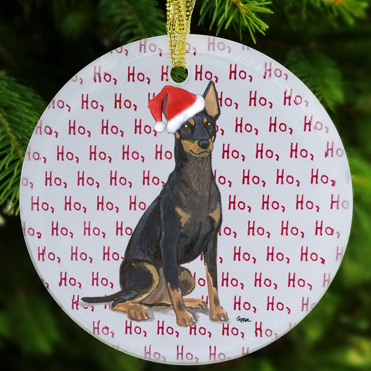 Toy Manchester Terrier Christmas Ornaments