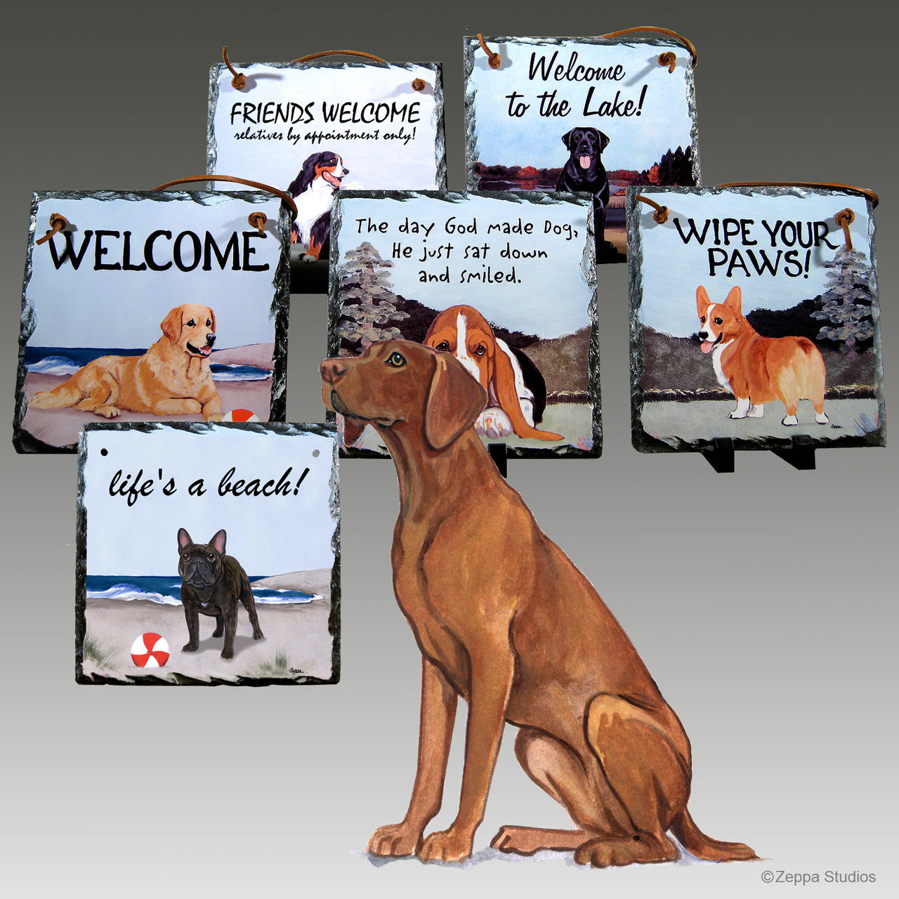 Vizsla Slate Signs