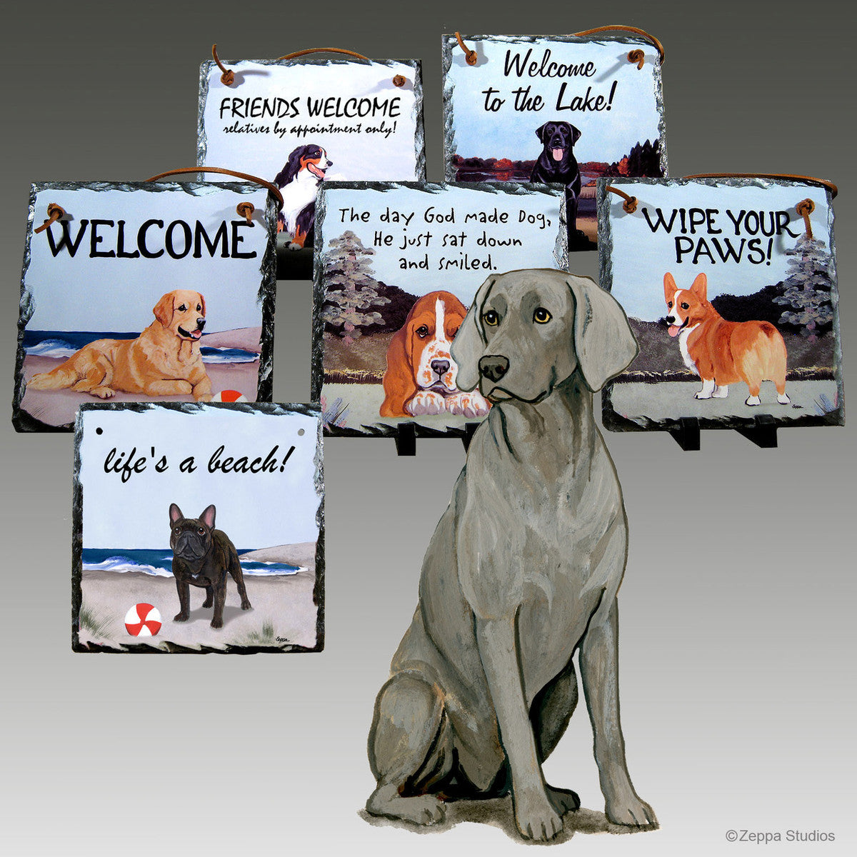 Weimaraner Slate Signs