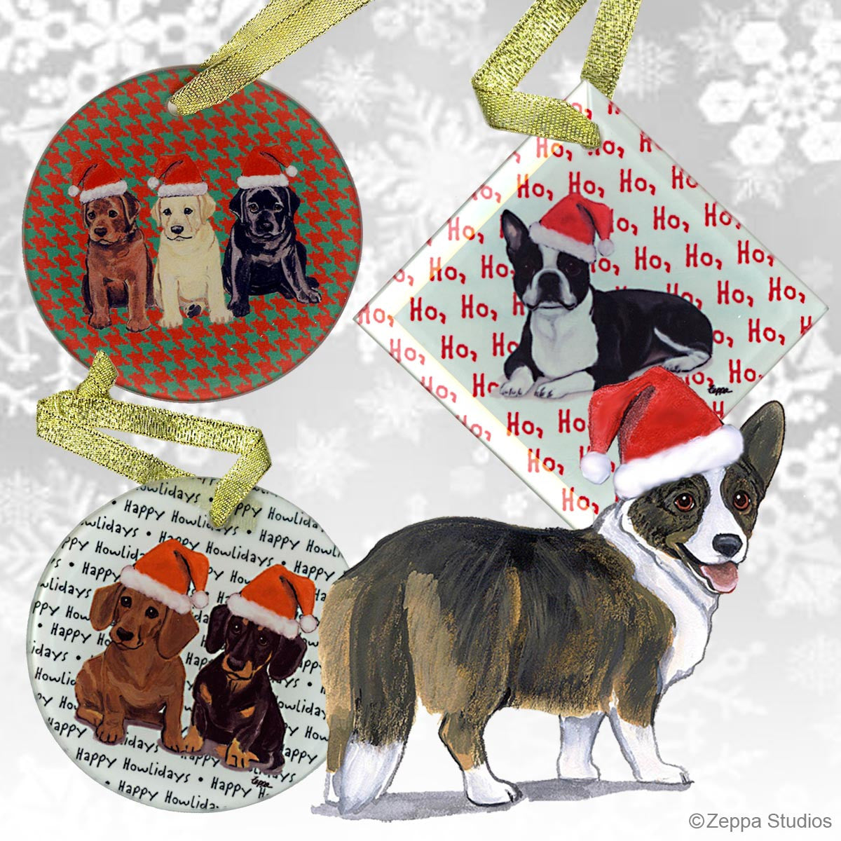 Cardigan Welsh Corgi Xmas Ornaments