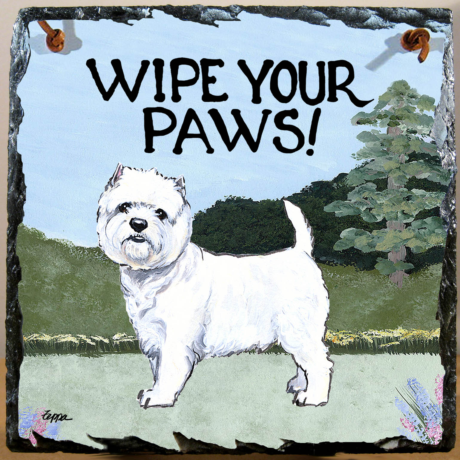 West Highland White Terrier Slate Signs