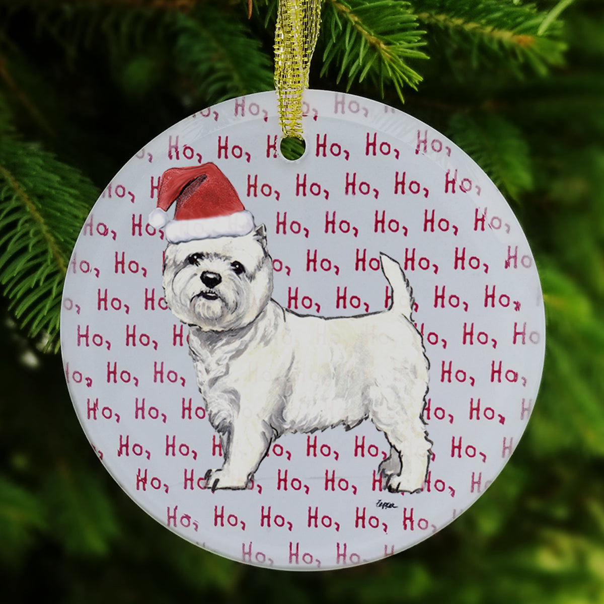 West Highland White Terrier Christmas Ornaments