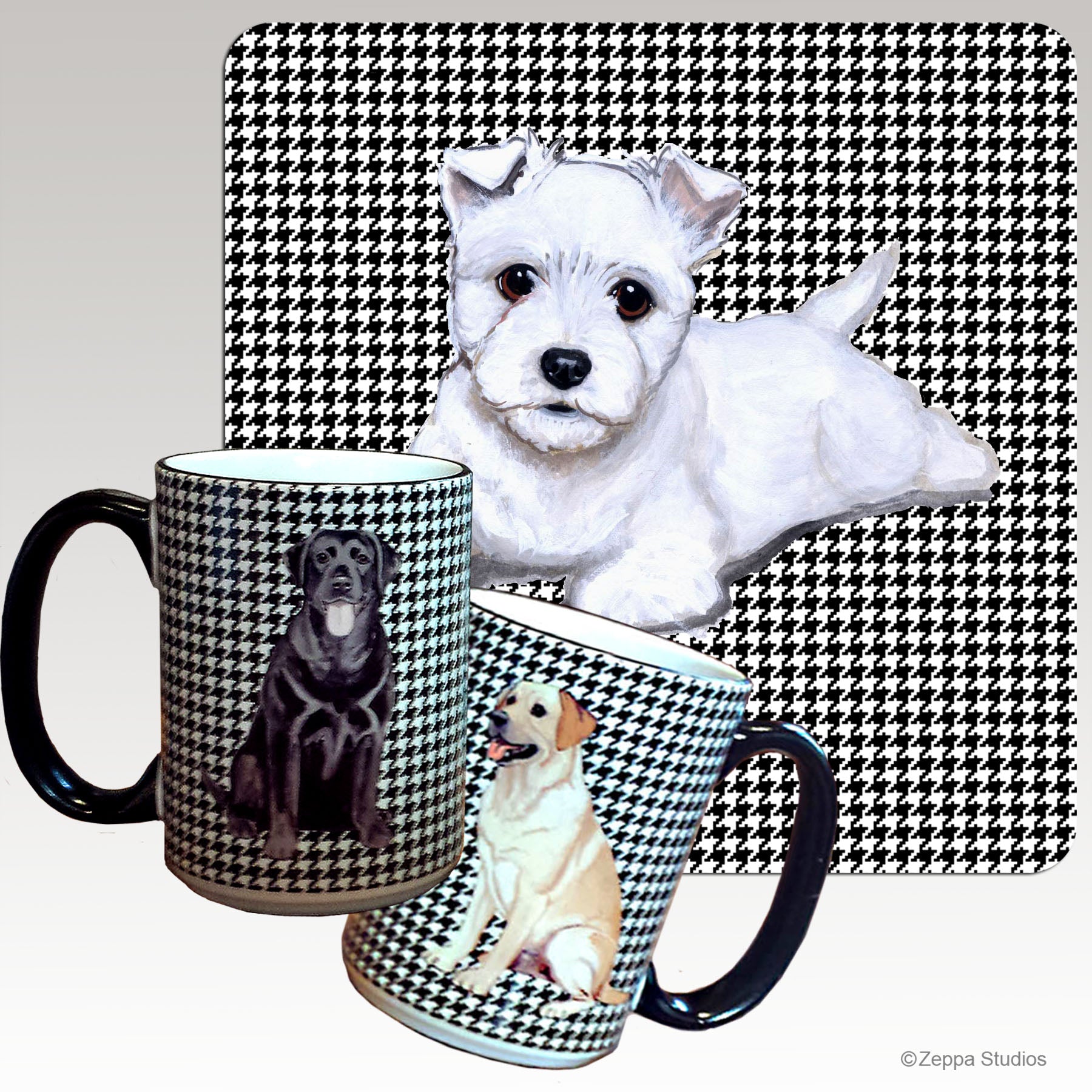 West Highland White Terrier Houndzstooth Mug
