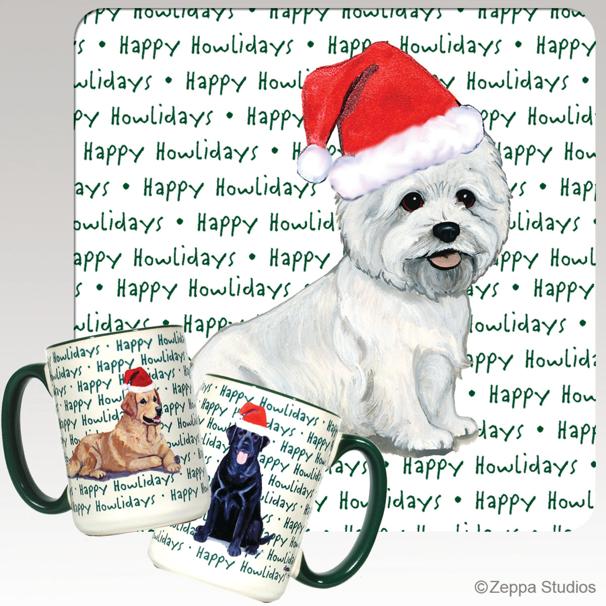 West Highland White Terrier Christmas Mugs
