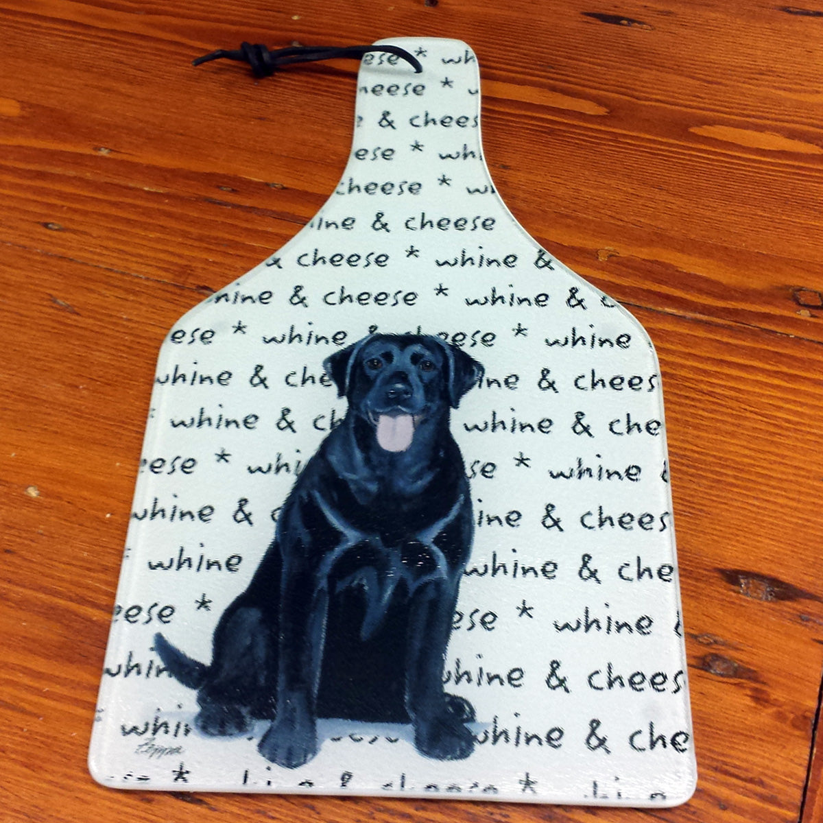 Whine and cheese board, Black Lab.