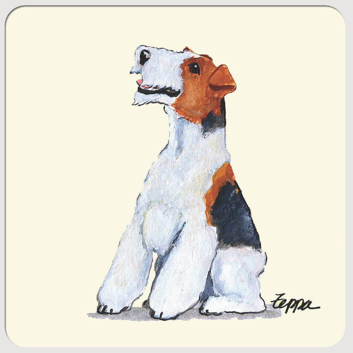 Wirehaired Fox Terrier Beverage Coasters