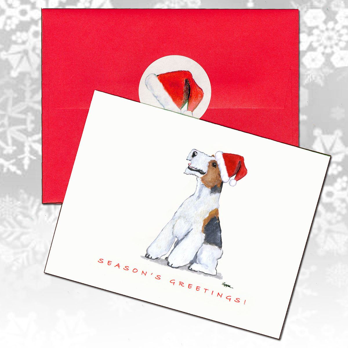 Wirehaired Fox Terrier Christmas Cards