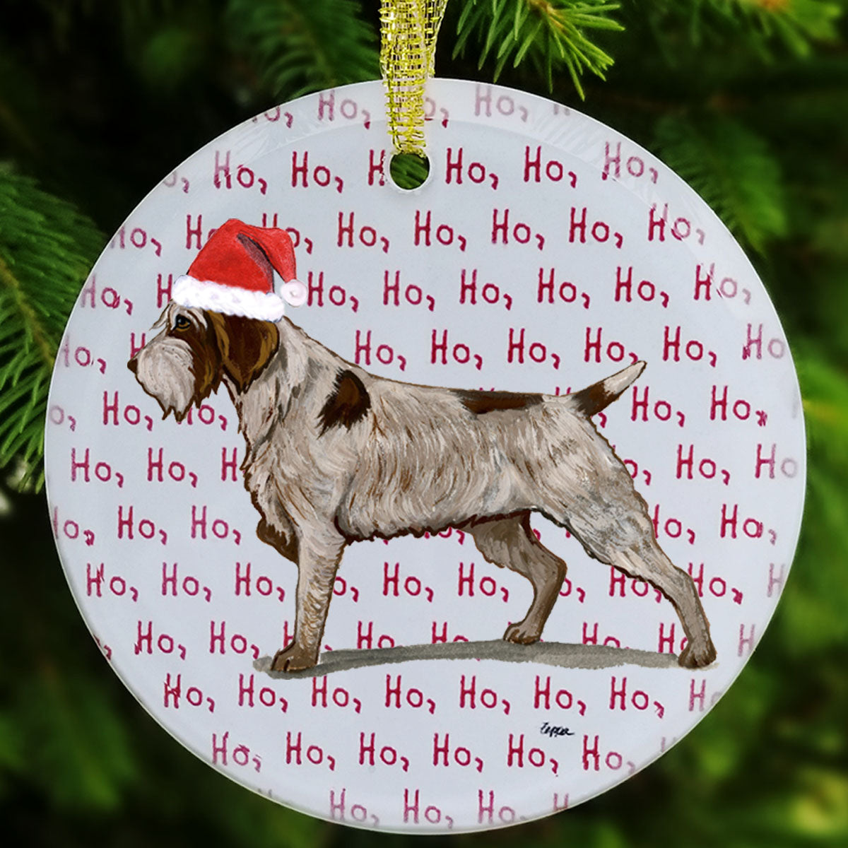 Wirehaired Pointing Griffon Christmas Ornaments
