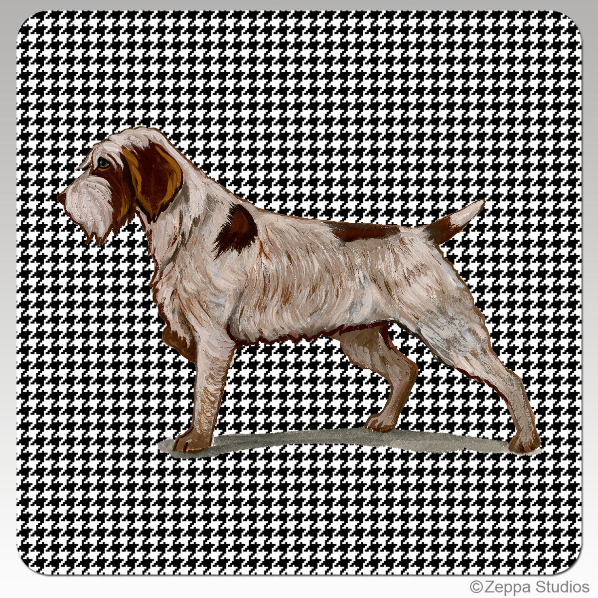 Wirehaired Pointing Griffon Houndzstooth Coasters